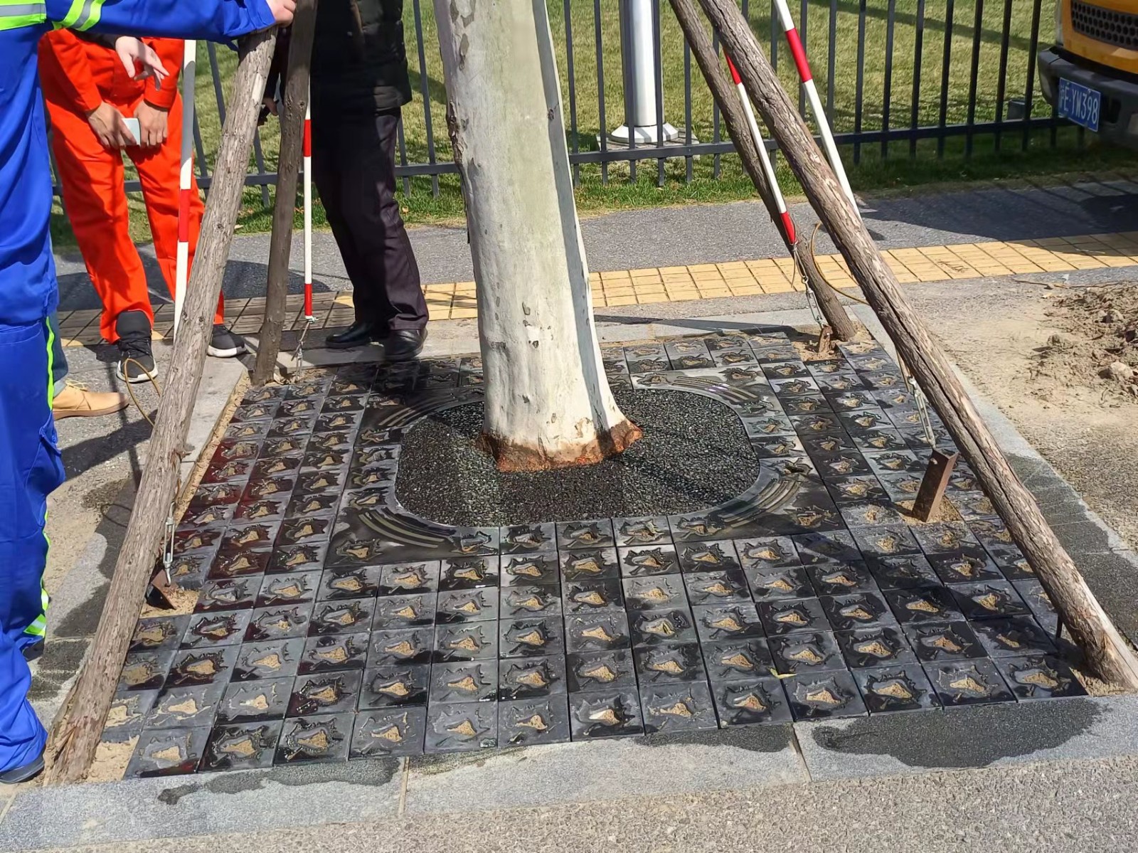 大渡河路-组合式树穴盖板（梧桐）